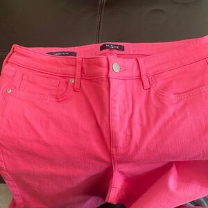 NYDJ Vibrant Pink Jean Shorts
